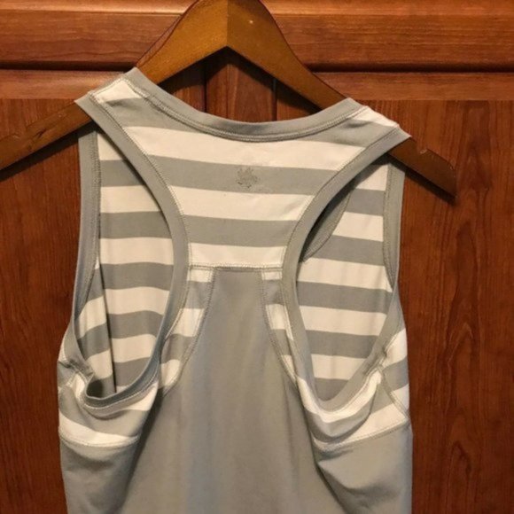 Tek Gear | DryTEK Gray Striped Workout Tank Top | Sz M - Picture 5 of 8